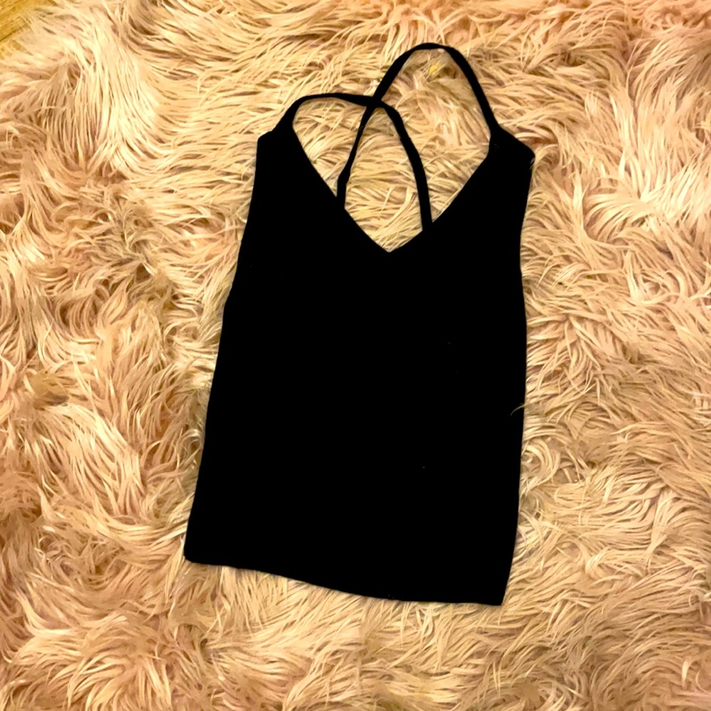 Cross back tank top